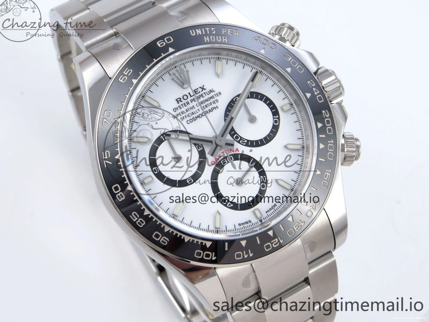AAA Replica Watches SS White 126500 on SH Best 904L Edition 862 Daytona 1:1 Bracelet QF+ Steel Dial Reliable 1224